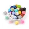 Bable The Lofce Toys LOFCA10PCS 14 -мм мини -шестиугольный силиконовый шарики BEETETH