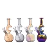 Forme de lune Électrolytique 14mm Femelle Verre Bécher Bong Épais Ah Catcher Narguilé Pyrex Coloré Fumer Des Conduites D'eau pour Dab Rigs avec Des Pièces À Fumer