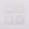 Hangers & Racks 6Pcs Transparent Strong Self Adhesive Door Wall Hooks For Silicone Storage Hanging Kitchen Magic Bathroom Accessories