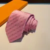 Cravatte uomo donna designer seta con scatola cravatta in pelle moda fiocco per uomo donna modello v lettera cravatte cravatte colorate
