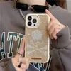 Luxury Sparkle Diamond Skull Vogue Phone Case For iPhone 14 13 12 11 Pro Max Hållbar glitter full skyddande mjuk stötfångare Rhinestone Stylish Back Coatch Sock Proofsäker