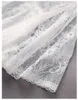 2023 été blanc broderie florale dentelle robe à manches courtes col rond paillettes classique robes décontractées W3L045104
