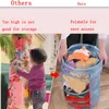 저장 바구니 플러시 인형 스토리지 버킷 어린이 장난감 저장 바구니 접이식 원통형 튜브 먼지 방진 주최자 인형 디스플레이 버킷 230621