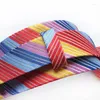 Bow Ties 8cm Men Neck Fashion Multicolor Pink Green Red BlackStriped Necktie Gravata Slim Tie Classic Business Wedding For