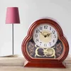 Table Clocks Clock Lamp Battery Powered Home Decoration For Bedroom