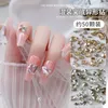 Decorazioni per nail art 50 pezzi di strass di cristallo bianco champagne con fondo a forma mista gemme glitterate decorazione fai da te