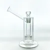 Cachimbo de água de vidro para sidecar 1 perc Birdcage Tubo borbulhante de plataforma de óleo de 10 polegadas de altura com tigela ou bastão GB-187-S