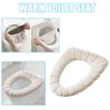 Toilet Seat Covers Cover Warm Houden Pompoen Patroon Closestool Mat Breien Zachte O-Vorm Pad Toiletbril Wasbare Badkamer Accessoires