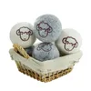 Print Wool Felt Dryer Balls Laundry Softener Balls 6cm 7cm Sheep Star Customise Pattern Felted Wool Ball Help Dry Clothes