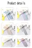 6*215mm 6*266mm 스테인레스 스틸 밀짚 구부러지고 똑바로 재사용 가능한 다채로운 빨대 마시는 금속 빨대 청정 바를 마시는 도구