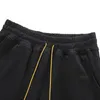 Hombre negro diseñador rhude bordado chándal pantalones cortos playa verano ropa deportiva hombres jogger pantalones cortos tamaño EE. UU. S-XL