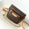 Ladies Fashion Casual Designe Mini Bumbag Bags Crossbody Shoulder Bag midja Welt Pocket Top Mirror Quality M82335 Pouch Purse
