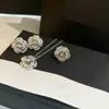 2024 Trend Beroemde Merk Pure 925 Sterling Zilveren Sieraden Sets Voor Vrouwen Luxe Camellia Ketting Bloemen Oorbellen Ringen beste versie