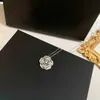 2021 Trend Famous Brand Pure 925 Sterling Silver Smyckesuppsättningar för kvinnor Luxury Camellia Halsband Blommor örhängen Ringar