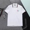 高級ブランドメンズデザイナーポロTシャツ夏のファッション通気性半袖ラペルカジュアルトップシャツM-3XL