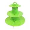 Bakvormen Gereedschap Nuttig Cake Rack Paper Stand 3 Lagen Dessert Tafel Cupcake Display Toren Ruimtebesparend