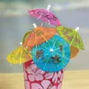 50 stks/partij Papier Cocktail Parasols Paraplu drankjes picks bruiloft Evenement Feestartikelen Feestdagen luau sticks