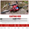 Cañas giratorias Sougayilang Casting caña de pescar 21m poste de fibra de carbono ultraligero 4 secciones con mango EVA Baitcasting 230621