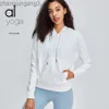 Designer Al Yoga hoodie Short Jacket Autumn And Winter New Warm Hooded Sports Jacket Women's Casual Wear Training Fitness Sweater White 2024 Alos