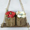 Planters POTS BARK Flower Pot Wood Stump Bark Flowerpot Planter Holder Home Indoor Outdoor Garden Plant Bonsai Wedding Decoration Supplies 230621