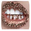 Hip Hop Custom Fit Drip Grillz 14 Karat vergoldete Hip Hop-Zahnkappen für die unteren unteren Grills