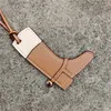 Nyckelringar DIY Fashion Luxury Pu Faux Leather Boot Shoes Keychain Pendant For Women Ladies Bag Charm Accessories Ornament Presents Keyring 230621