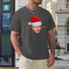 Regatas masculinas Happy Chris Mas H T-Shirt Edition T-Shirt Anime Mens Cotton Shirts