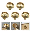 Bougeoirs 5 Pcs Backflow Base Encensoir En Métal Cône Plateau En Laiton Accessoires Plateaux Rack