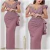 Neck Straight V Dresses Long Caftan Party Crystals Beading Evening Gowns Vestidos Formals Dubai Dress Bc11792 estidos