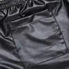 Herren Bademode Kunstleder Boardshorts Strand mit Gesäßtasche Männer Laufen Fitnessstudio Mann Sport Boxer Kurze Hosen 230621