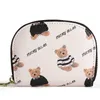 Stylish and Exquisite Small Purse Card Bag Bear Large Capacity Multi Card Position High-end Anti Magnetic Cover Zero Wallet Driving License Women