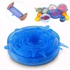 1 Set Silicone Stretch Suction Pot Lids Food Grade Fresh Keeping Wrap Seal Lid Pan Cover Kitchen Tools Accessories