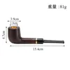 Smoking Pipes Spot One bucket, three uses, solid wood waxed, old style pipe, new product wholesale, curved ebony 9mm filtered copper pipe pot pipe