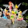 Garden Decorations Flower Fairy Pixie Fly Wing Family Miniature Artificial Swallow Birds Ornament Home Decor Decoration Craft 230621