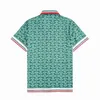 23SS Modna koszula Casablanc-s Designer koszule masao san print męska swoboda koszula luźna jedwabna koszula krótkie rękawy luksusowe koszulki
