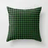 New Fashion Home Textiles Polyester Lattice Pillow Cover for Automobile Sofa Pillowcase Office Cushion Cover 4903