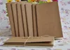 دفاتر المجلات غير المبطنة بالجملة غير المبطنة ، Kraft Brown Soft Cover Size 56 Pages 28 Sheets Stationery Office Supplies ZZ