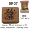Novidade Itens Howl's Moving Castle Caixa de Música Merry Go Round of Life Musical Golden Anime Box Namorada Crianças Aniversário Natal Ano Presente 230621