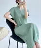 2023 New Luxury ISSEY Fashion Sleeves V-Neck Dress Women's Elegant Dress