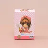 Decorative Objects Figurines 8Pcs Card Captor Q Version Doll Figure Model Anime Figures Pvc Toy Cartoon Cake Models Ornaments Gifts 230621