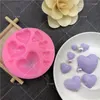 Baking Moulds 3D Love Mold Silicone Various DIY Decorating Candle Soap Mould Handmade Cake Heart Cookies Fondant Tools