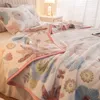 Blankets Double Sided Padded Plaid Blanket for Bedroom Winter Warmth Single Fleece couverture de lit chaud hiver maison 230621