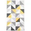 Sfondi Nordic Ins Carta da parati geometrica Fresco Bianco Giallo Grigio Triangolo Pattern Design Camera da letto Soggiorno Divano Sfondo