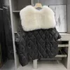 Parkas en duvet pour femme Veste d'hiver en coton pour femme avec capuche grand col en fourrure de renard artificielle longue doudoune en coton doudoune pour femme Parka nouveauté