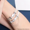 För Pandora Charms Authentic 925 Silver Pärlor Dangle Clip Stopper Charm Bead