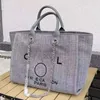 Borsa da spiaggia di perle ricamate a mano di lusso da donna Zaini grandi e piccoli Zaino a catena in tela Borse da sera Slt4 factory store usa vendita