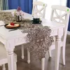 Corredor de mesa estilo europeu pano marrom feito à mão oco sala de jantar corredor de mesa de luxo capa de piano el villa linda decoração de casamento 230621