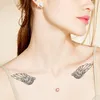 Tatuagens temporárias 100 pçs pequena tatuagem à prova d'água adesivo de dedo estrela coração chave alfabeto cruz simples mulheres pulso pescoço arte falsa tatuagem masculina 230621