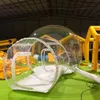 3M/4M/5M Fast Delivery 2 People Outdoor Single Tunnel Inflatable Bubble Dome Tent Eco Home With Fan 3/4/5M Dia Igloo Clear House Hotel