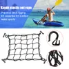 Accessoires de plage Kayak Canoë Pont Filet d'arrimage Crochet d'arrimage Filet à bagages en nylon robuste Maille 230621